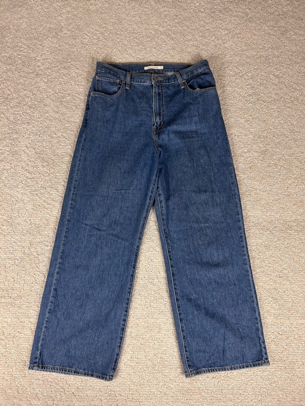 Levi’s High Waisted Straight Jeans Women’s 31x29 Baggy Y2K Mom Denim Blue
